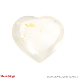 Clear Quartz A Heart #6 - 2" to 3 1/4"    from The Rock Space