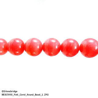 Pink Coral Bead Strand