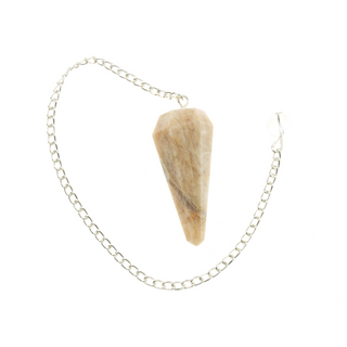 Cream Moonstone Pendulum 6 Facet & Bead - 3 Pack from The Rock Space
