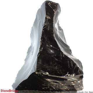 Obsidian Black Boulder Cut-Base U#35    from The Rock Space