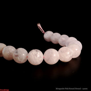 Morganite Pink Round Strand - 14mm    from The Rock Space