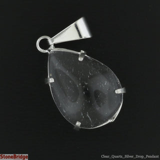 Clear Quartz Drop Pendant - 18mm x 13mm    from The Rock Space