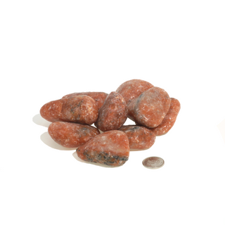 Orange Calcite Tumbled Stones - Brazil    from Stonebridge Imports