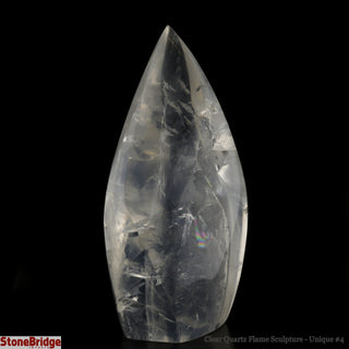 Clear Quartz Flame Sculpture U#4 - 6"    from The Rock Space