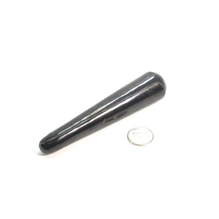 Shungite Rounded Massage Wand - Medium #1 - 2" to 3"    from Stonebridge Imports