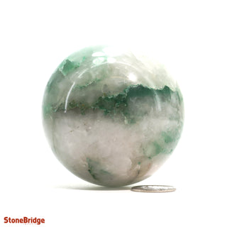 Green Aventurine Bi-Colour Sphere - Small #2 - 2 1/4"    from The Rock Space