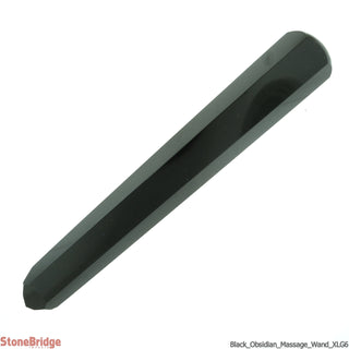 Obsidian Pointed Massage Wand - Extra Large #1 - 2 1/2" to 3 3/4"    from The Rock Space