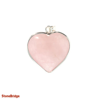 Rose Quartz Heart Pendant    from The Rock Space