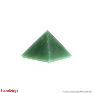 Green Aventurine Pyramid #6 - 2 1/2" to 2 3/4" Wide    from The Rock Space