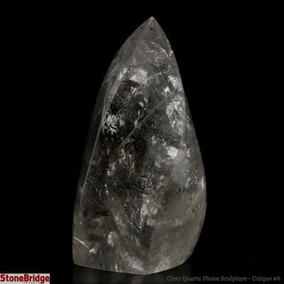 Clear Quartz Flame Sculpture U#6 - 6"    from The Rock Space