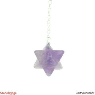 Amethyst Merkaba Pendulum - Type 2    from The Rock Space