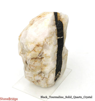 Black Tourmaline on Quartz Matrix U#3    from The Rock Space