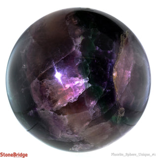 Fluorite Sphere on Spinning Stand U#1 - 6 3/4"    from The Rock Space