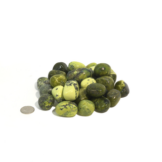 Serpentine, Pyrite Tumbled Stones - Peru from Stonebridge Imports