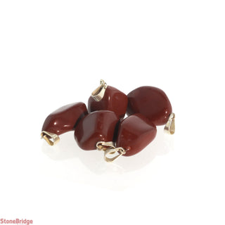 Red Jasper Tumbled Pendants - 5 Pack    from Stonebridge Imports