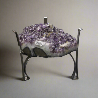 Amethyst Geode Cluster Table - Polished Edge U#4    from The Rock Space