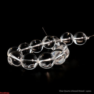 Clear Quartz A Round Strand - 14mm    from The Rock Space