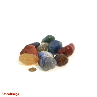 Mixed Tumbled Stones (CONTAINS DYED AGATE) from The Rock Space