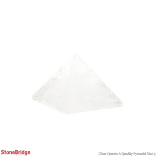 Clear Quartz A Pyramid #3 - 1 3/4" to 2" Wide    from The Rock Space