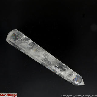 Clear Quartz A Pointed Massage Wand - Extra Large #3 - 5 1/4" to 7"    from The Rock Space