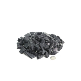 Obsidian Black Tumbled Stones - Semi Polished