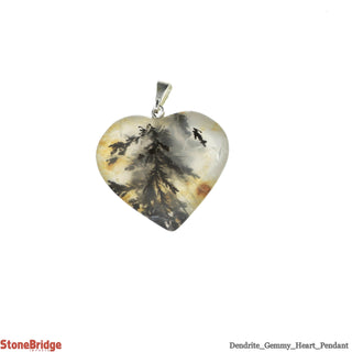 Dendrite Gemmy Heart Pendant - 3/4" to 1 1/4"    from The Rock Space