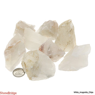 Aragonite White Chips - Large    from The Rock Space