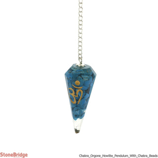 Orgone Howlite Chakra Pendulum    from The Rock Space