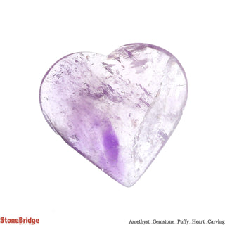 Amethyst Crystal Puffy Heart #2 - 1" to 2"    from The Rock Space