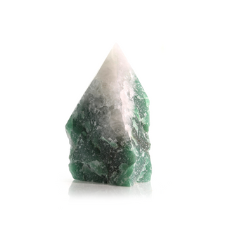 Bi-Green Aventurine Cut Base, Polished Point Tower #6    from The Rock Space