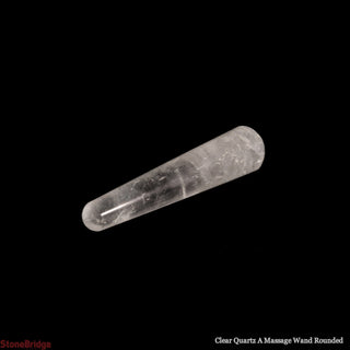 Clear Quartz A Rounded Massage Wand - Small #3 - 3 1/2" to 4 1/2"    from The Rock Space