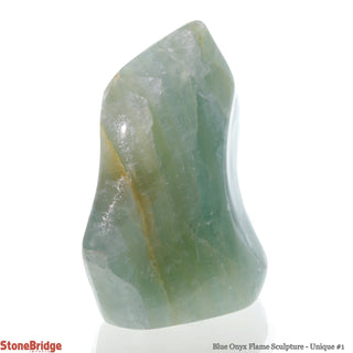 Blue Onyx Flame Sculpture U#1 - 4"    from The Rock Space