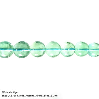 Blue Fluorite - Round Strand 7" - 4mm    from Stonebridge Imports