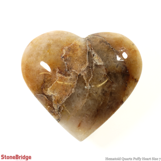 Hematoid Quartz Heart #7 - 2" to 3 1/2"    from The Rock Space