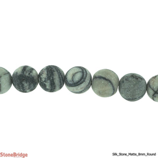 Silk Stone Matte - Round Strand 15" - 6mm    from The Rock Space