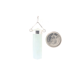 Aquamarine Double Terminated - Swivel Silver Pendant from The Rock Space