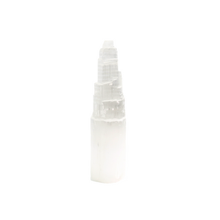 Selenite Tower Lamp - Extra Large 14” Tall from The Rock Space