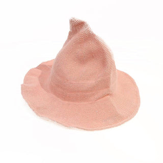 Modern Knit Wool Witch Hat Pink   from The Rock Space