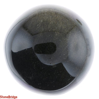 Obsidian Rainbow Sheen Sphere - Medium #4 - 3"    from The Rock Space