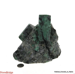 Polished Emerald on Matrix - U7    from The Rock Space