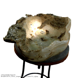 Nacre Aragonite Bowl Statement Crystal U#1 - 32" x 18"    from The Rock Space