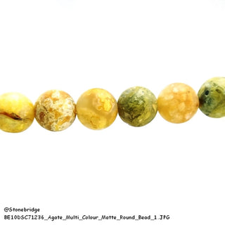 Multi-Colour Agate Bead Strand (Enhanced)