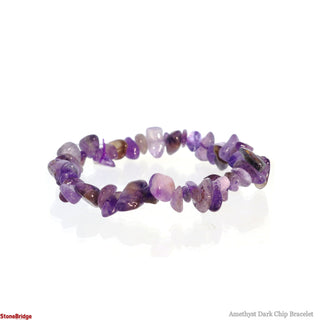 Amethyst Dark Chip Bracelet