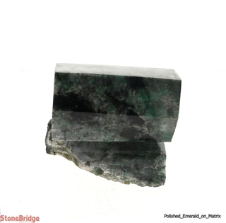 Polished Emerald on Matrix - U10    from The Rock Space