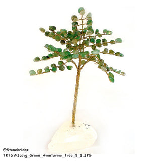 Green Aventurine Gem Tree W/ Wire Trunk 8"    from The Rock Space