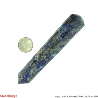 Lapis Lazuli A Pointed Massage Wand - Large #2 - 3 1/2" to 4 1/2"    from The Rock Space