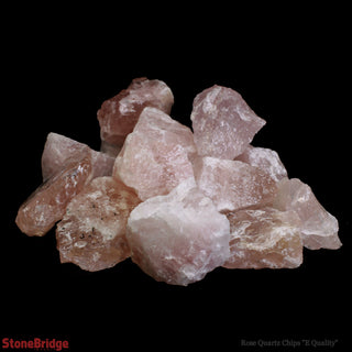 Rose Quartz E Chips - Large    from The Rock Space