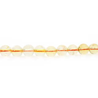 Citrine A Round Strand 7" - 6mm (Enhanced) from Stonebridge Imports