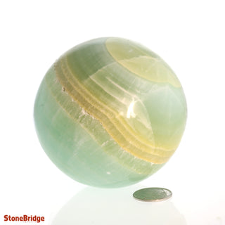 Calcite Green Sphere - Medium #4 - 3"    from The Rock Space