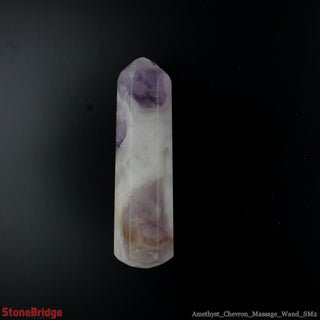 Amethyst Chevron Pointed Massage Wand - Small #1 - 1 1/2'' to 2 1/2"    from Stonebridge Imports